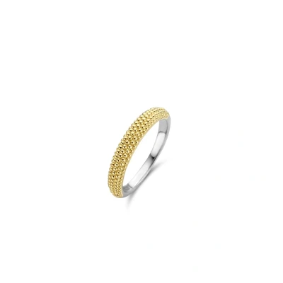 Afbeelding van TI SENTO Milano 12276SY Ring Bolletjes zilver goud en zilverkleurig