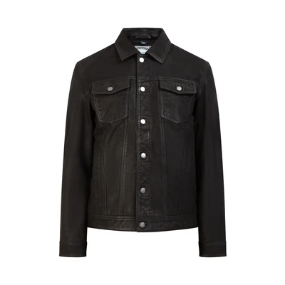 Afbeelding van Jas DREIMASTER XL / Zwart 100% Geitenleer