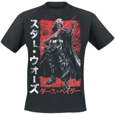 Afbeelding van Star Wars Darth Vader Samurai T shirt zwart XL