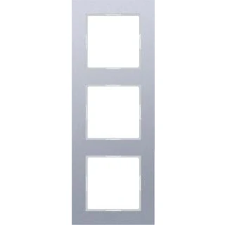 Afbeelding van Jung a creation 3 voudig afdekraam glanzend horizontaal verticaal 84x226mm ip20 aluminium ral9006 ac583al