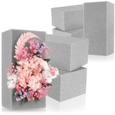 Afbeelding van COM FOUR® 6x bloemenplamuur bloemenschuim voor gedroogde bloemen spons het maken van bruiloften en verjaardagen