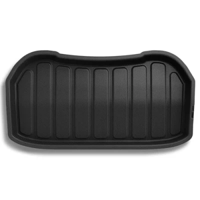 Afbeelding van Spigen Tesla Model 3 Highland 2024 Kofferbakmat, All Weather, Cargo Liner, Waterdicht en gemakkelijk schoon te maken, Schokbestendig XPE Materiaal om het Interieur Beschermen Carbon Edition