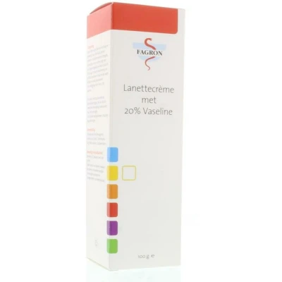 Afbeelding van Fagron Lanettecrème 20% Vaseline Tube In Doos (100g)