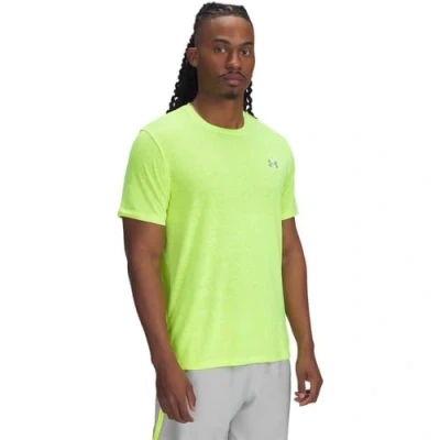 Afbeelding van Under Armour UA Launch CAMO Shortsleeve Hoog Vis Geel/Reflecterend MD