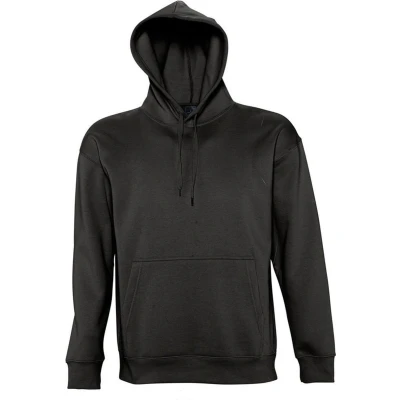 Afbeelding van SOLS Sherpa Unisex Zip Up Hooded Sweatshirt / Hoodie (Zwart) Maat 2XL