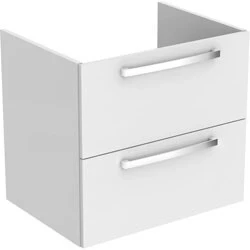 Afbeelding van Ideal standard tiempo wastafelonderbouwkast met 2 laden 60x44x55cm t b v wastafel e0668 wit e3240wg