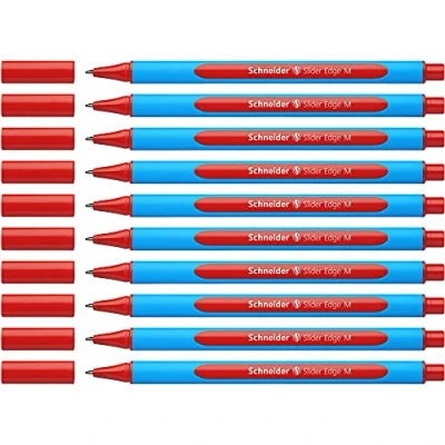 Afbeelding van Schneider balpen Slider Edge M rood 10 stuks S 152102