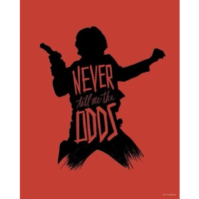 Afbeelding van Komar Artprint Star Wars Silhouette Quotes Han Solo