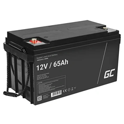 Afbeelding van GreenCell Accumulator AGM VRLA 12V 65Ah 65.000 mAh (1 Pcs., Onbepaalde grootte, 65000 mAh), Batterijen