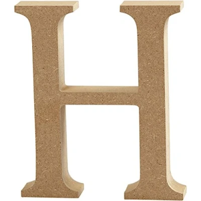 Afbeelding van Creative hoofdletter H MDF 13 cm
