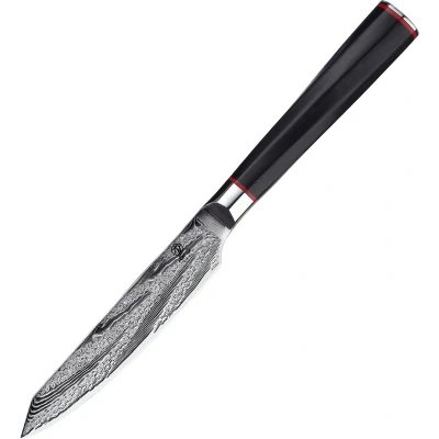 Afbeelding van Homizu universeel Japans officemes/schilmes 13cm VG 10 damascus mes/G10