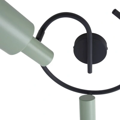 Afbeelding van Lindby buitenspot 3lichts IJzer H: 25 cm E27 groen, zwart