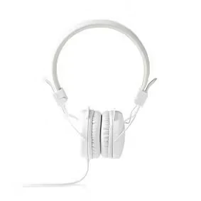 Afbeelding van Nedis Hpwd1100Wt Hoofdtelefoon Met Snoer On Ear Opvouwbaar 1,2 M Ronde Kabel Wit