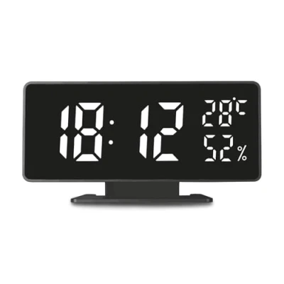 Afbeelding van GreenBlue GB395 Digitale Wekker met alarm en thermometer / hygrometer klok Zwart