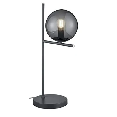 Afbeelding van TRIO PURE Tafellamp Antraciet excl. 1x E14 28W Rookkleurig glas