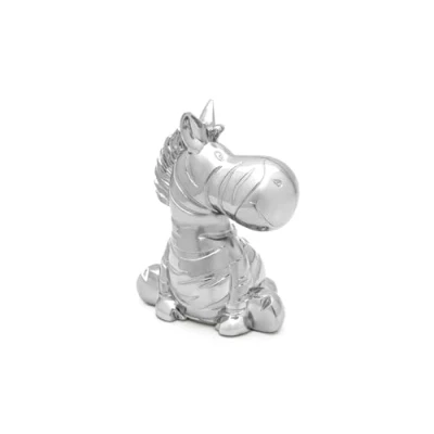 Afbeelding van Spaarpot Zilverstad Zebra Zilver