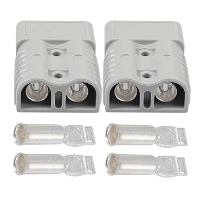 Afbeelding van Bohaner 2 Pcs 175A 600V Batterijschakelaar, Snelle Verbinding Batterijschakelaar Plug Modulaire Voeding voor Anderson Kabelschakelaar Batterijvoeding Connector (Grijs)