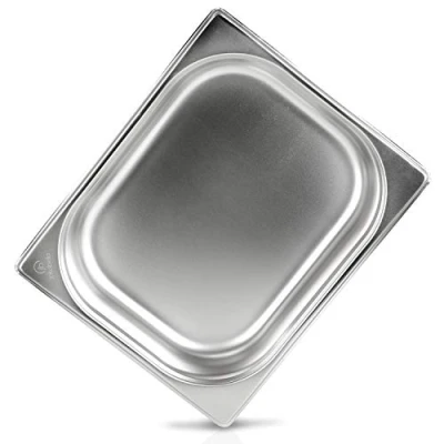 Afbeelding van jokobela GN container 1/2 65 mm van premium roestvrij staal (4 l inhoud) Afmetingen: 325x265x65 Gastronormcontainer ideaal voor koken met Chafing Dish of Bain Marie (0,6 dik)