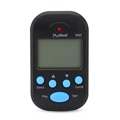 Afbeelding van Mini Metronom, M50 LCD Digital Beat Tempo f¨¹r Klavier, Violine, Gitarre, Trap Drum(Schwarz)