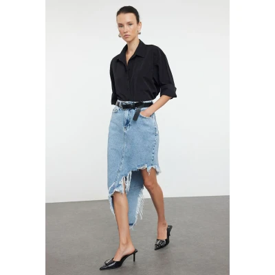 Afbeelding van Trendyol TWOAW22ET0140 Volwassenen Vrouwen Blauw 36
