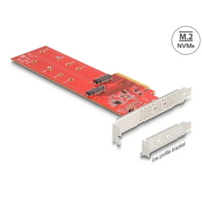 Afbeelding van Delock PCI Express x8 Karte zu 2 x intern NVMe M.2 Key M 110 mm Bifu