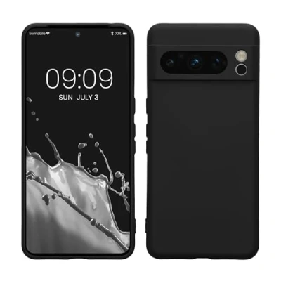 Afbeelding van kwmobile telefoonhoesje geschikt voor Google Pixel 8 Pro Hoesje smartphone Precisie camera uitsnede TPU back cover in zwart
