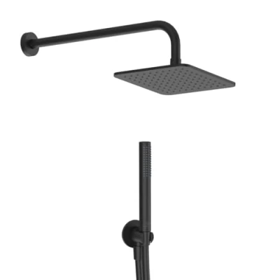 Afbeelding van Ideal Standard Idealrain doucheset 5 delig, voor badkamer, zijdezwart