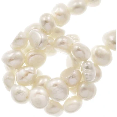 Afbeelding van Zoetwaterparels (6 8 x 4 7 mm) White (28 Stuks)