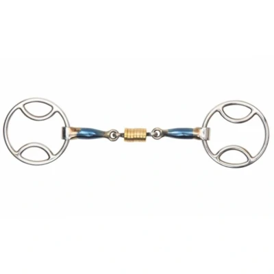 Afbeelding van Shires Sweet Iron Bevel Rolschakel Blue 12,5cm