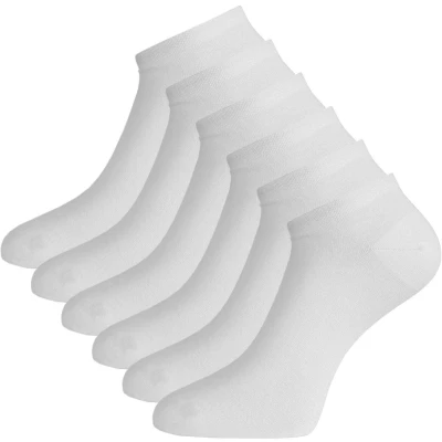 Afbeelding van Comfortabel &amp; Zijdezacht Bamboo Basics Dani Bamboe Sneaker Sokken (Multipack 6 stuks) Heren / Dames Wit 41 46