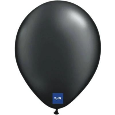 Afbeelding van Zwarte Metallic Ballonnen 30cm 10 stuks