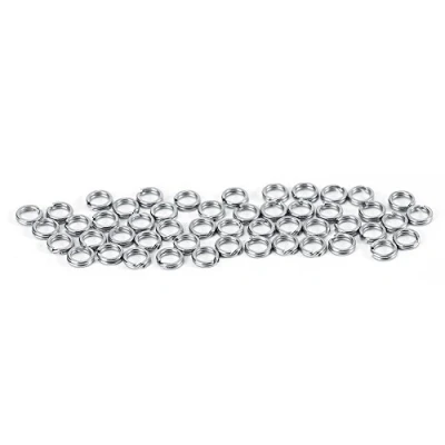 Afbeelding van VGEBY 50 stks/100 stks Split Ringen, Rvs Visgerei Aas Dubbele Cirkel Ring Connector (5 # 100 stuks)