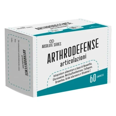 Afbeelding van ARTHRODEFENSE Supplement voor botten en gewrichten, met 65% boswellia, glucosamine, MSM, collageen, vitamine C, bromelaïne, hyaluronzuur, 60 tabletten Anderson Absolute Series