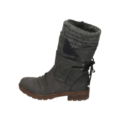 Afbeelding van Rieker Snowboots, Dames, Maat: 39, anthrazit schwarz Kunststof