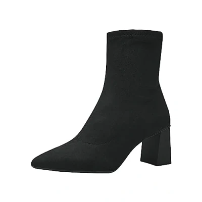 Afbeelding van Tamaris Korte laarzen, Dames, Maat: 41, Black Textiel