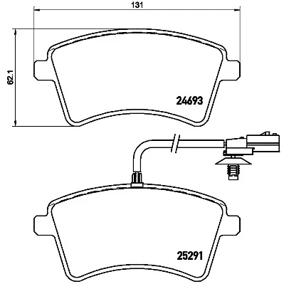 Afbeelding van Brembo Remblokset P 68 058