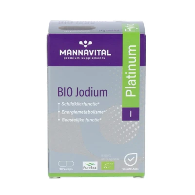 Afbeelding van Mannavital Jodium Bio Platinum 90vc