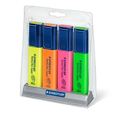 Afbeelding van STAEDTLER Textsurfer classic tekstmarker bureaustaander 4 st