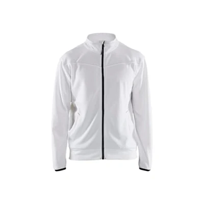 Afbeelding van Blaklader Service sweatshirt met rits 3362 2526 Wit/Donkergrijs 4XL