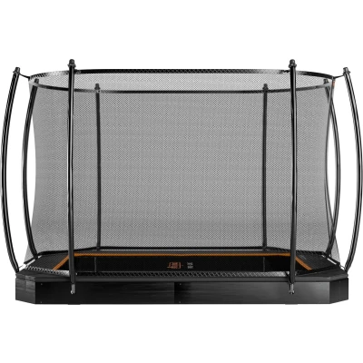 Afbeelding van Trampoline Avyna Pro Line FlatLevel 234 + Royal Class Veiligheidsnet Zwart