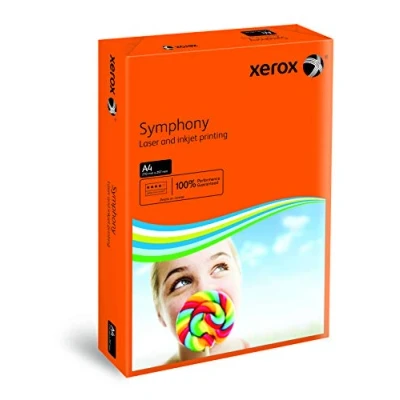 Afbeelding van Xerox 003R93953 gekleurd printerpapier, kopieerpapier, Symphony intens, DIN A4, 80 g/m², 500 vellen per verpakking, oranje