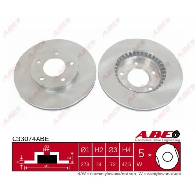 Afbeelding van ABE Remschijven C33074ABE