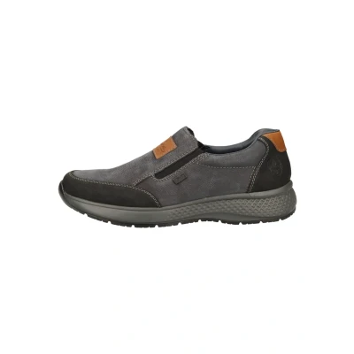 Afbeelding van Rieker Heren B7654 platte slippers, Blauw combi., 40 EU