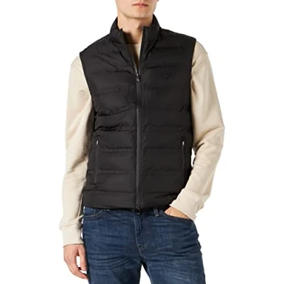 Afbeelding van Hackett London Heren LW Gilet Jacket, Zwart, XXL