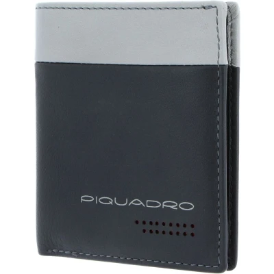 Afbeelding van Piquadro Visitekaarthouder, Heren, Maat: One Size, Grigio / nero