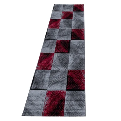 Afbeelding van Moderne loper Plus Rood 8003 80x300cm Adana Carpets