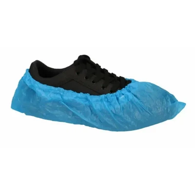 Afbeelding van Schoenovertrekken plastic blauw