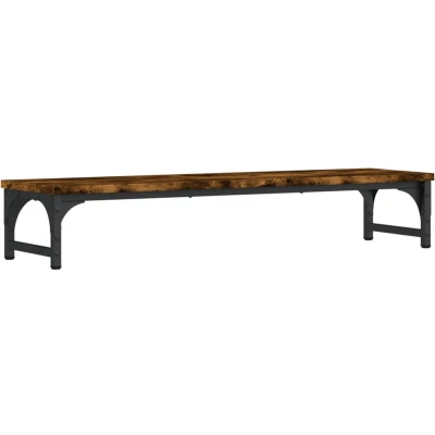 Afbeelding van vidaXL Monitorstandaard 85x23x15,5 cm bewerkt hout gerookt eikenkleur