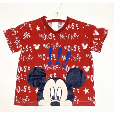 Afbeelding van Disney Mickey Mouse t shirt !!! rood maat 80 (18 maanden)