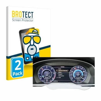 Afbeelding van BROTECT Screenprotector voor Volkswagen Tiguan 2017 Active Info Cockpit 12.3&quot; Folie Beschermfolie matte (2 Stuks)
